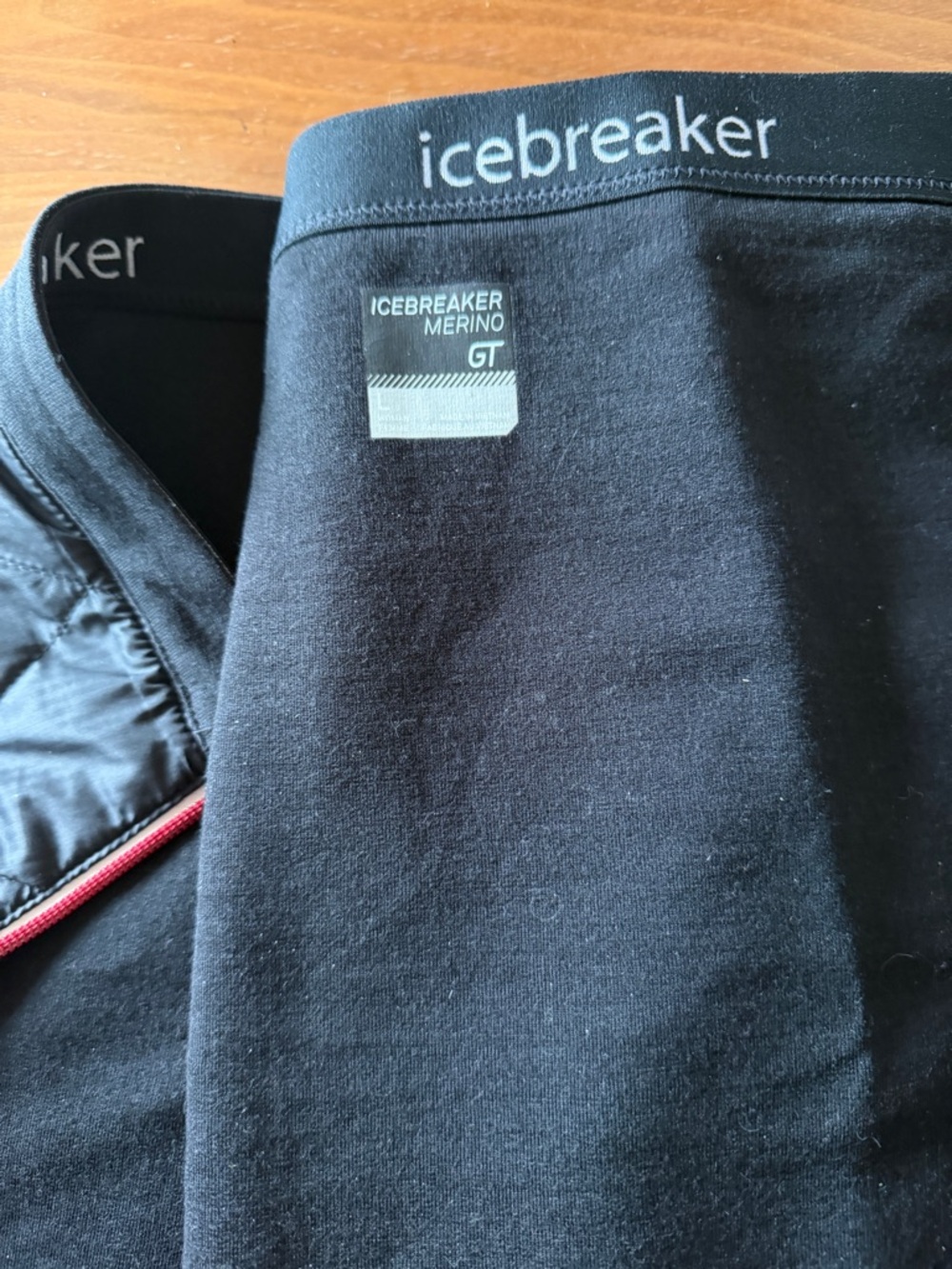 Icebreaker Black Merino Long Sleeve Base Layer Mini Skirt